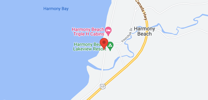 map of 252 Harmony Beach RD